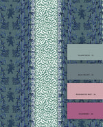 Eclectic Bamboo Ribbon Ocean Grey Behang