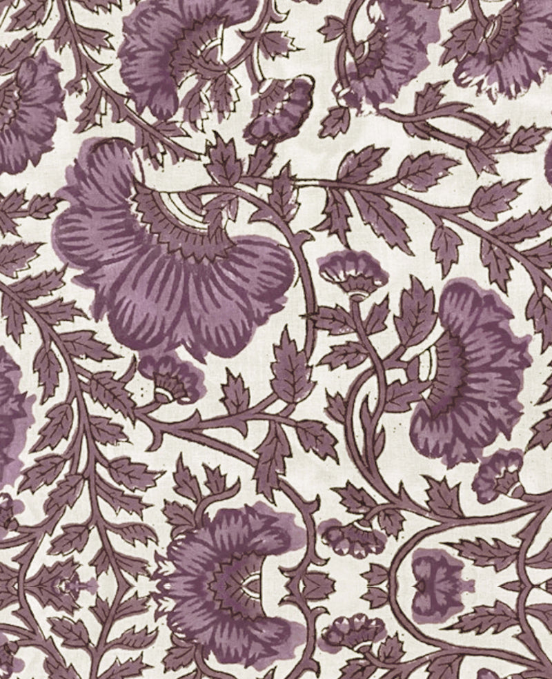 Bombay Flower Purple Wallpaper