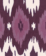 Deia Ikat Purple Wallpaper