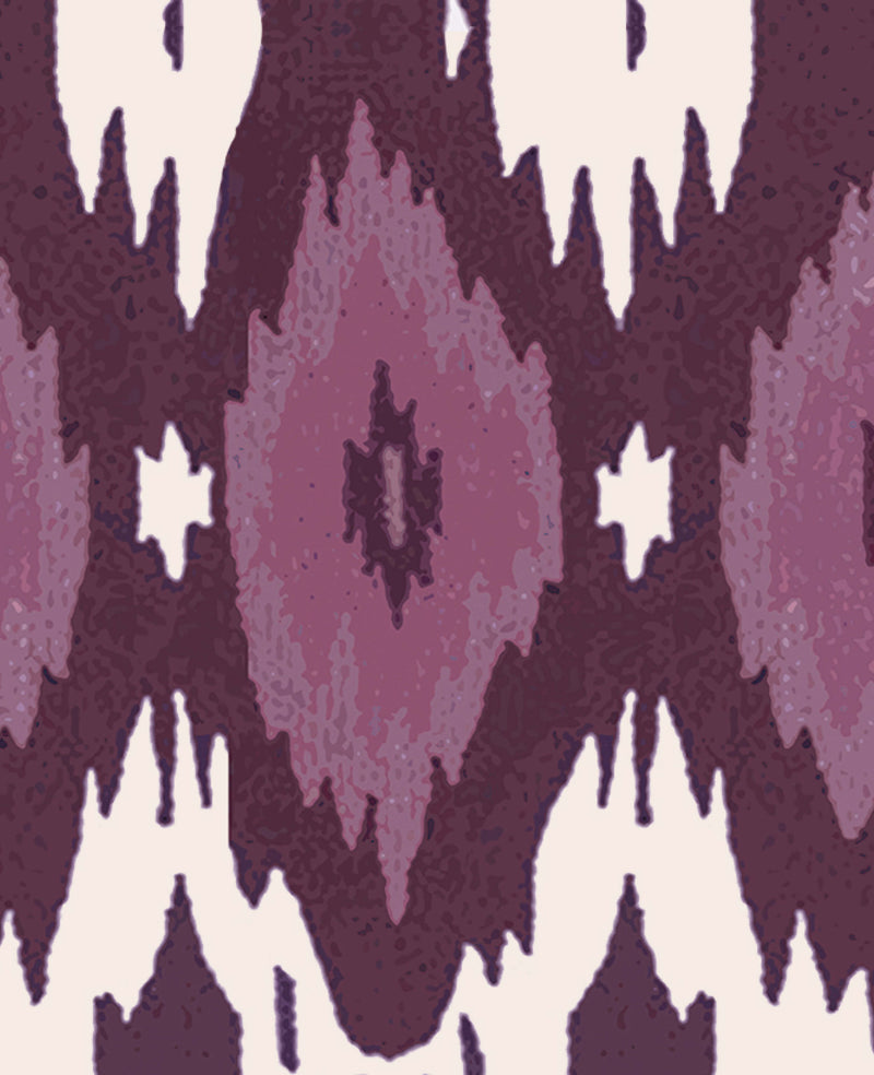 Deia Ikat Purple Fabric