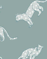 Panther Dots Green Fabric