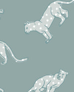 Panther Dots Green Wallpaper