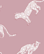 Panther Dots Pink Behang