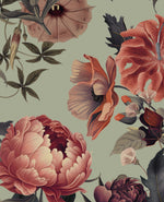 Peony Green Fabric