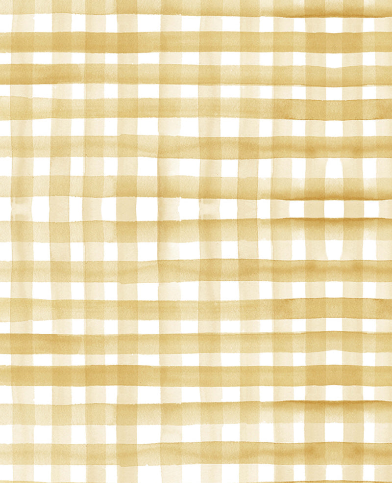Tartan Yellow Behang