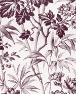 Vintage Bamboo Purple Fabric