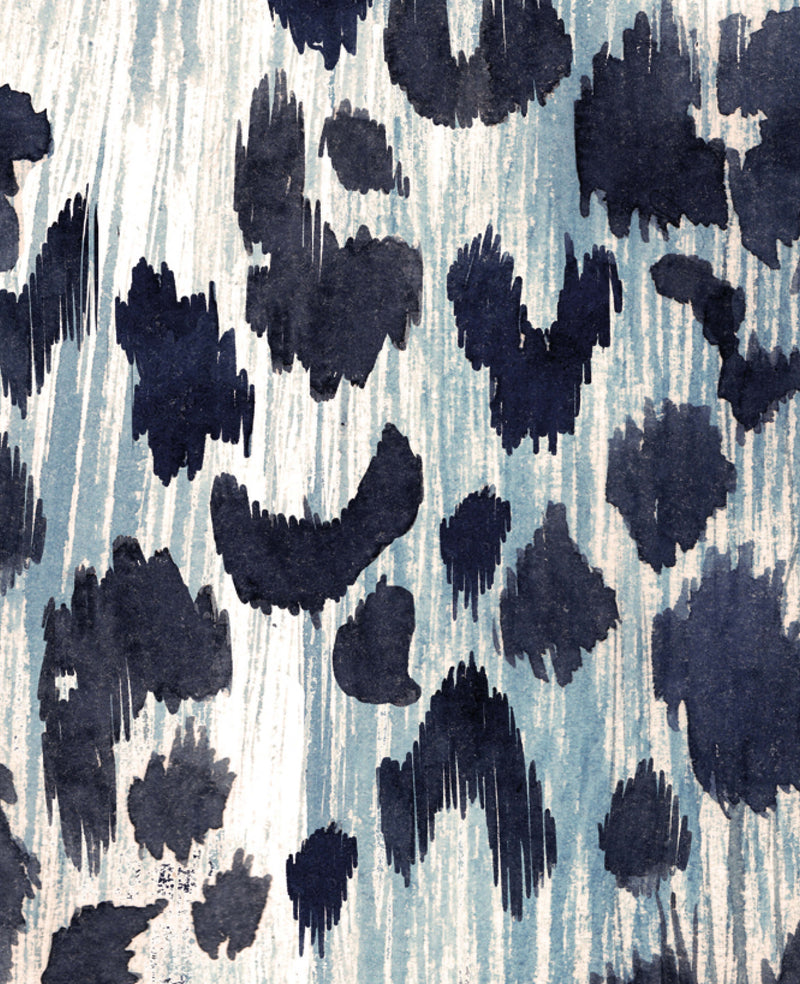 Wild Cat Blue Fabric
