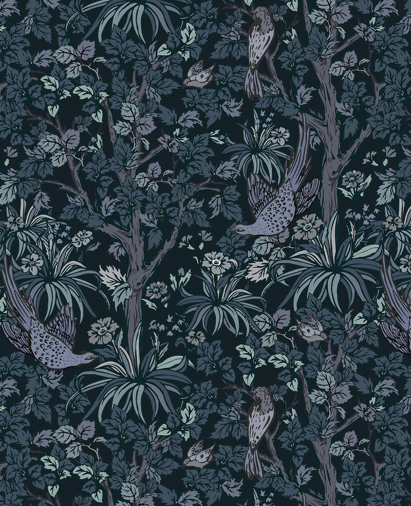 Woodland Blue Fabric