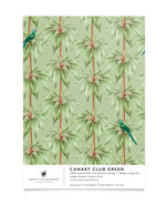 Creative Lab Amsterdam badkamer behang Canary Club Green bathroom Wallpaper sample