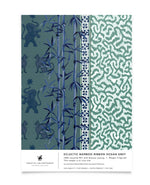 Creative Lab Amsterdam badkamer behang Eclectic Bamboo Ribbon Ocean Grey bathroom wallpaper sample