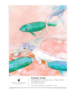 Creative Lab Amsterdam badkamer behang Fishes bathroom Wallpaper Pink sample