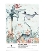 Creative Lab Amsterdam badkamer behang Flying Whale bathroom Wallpaper sample