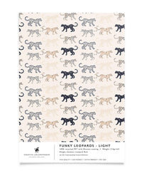 Creative Lab Amsterdam badkamer behang Funky Leopards Light bathroom Wallpaper sample