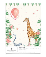 Creative Lab Amsterdam badkamer behang Giraffe bathroom Wallpaper sample