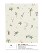 Creative Lab Amsterdam badkamer behang Go Go Safari bathroom wallpaper sample