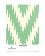 Creative Lab Amsterdam badkamer behang Ikat Green bathroom Wallpaper sample