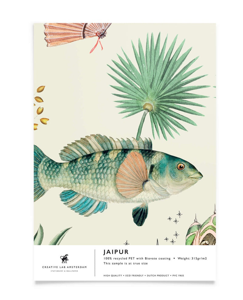 Creative Lab Amsterdam badkamer behang Jaipur bathroom Wallpaper sample