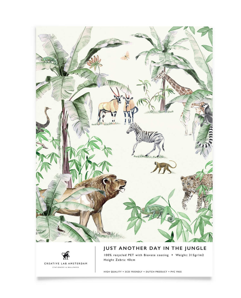 Creative Lab Amsterdam badkamer behang Just Another behang day in the Jungle bathroom Wallpaper sample