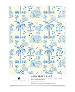 Creative Lab Amsterdam badkamer behang Maui Beach Blue bathroom Wallpaper sample