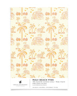 Creative Lab Amsterdam badkamer behang Maui Pink bathroom Wallpaper sample