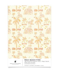 Creative Lab Amsterdam badkamer behang Maui Pink bathroom Wallpaper sample