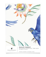 Creative Lab Amsterdam badkamer behang Paisley Parrot bathroom Wallpaper sample