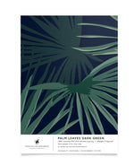 Creative Lab Amsterdam badkamer behang Palm Leaves Dark Green bathroom Wallpaper sample