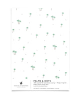 Creative Lab Amsterdam badkamer behang Palms & Dots bathroom Wallpaper sample