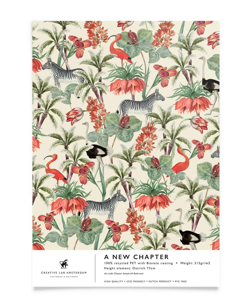 Creative Lab Amsterdam badkamer behang A New Chapter bathroom Wallpaper sample