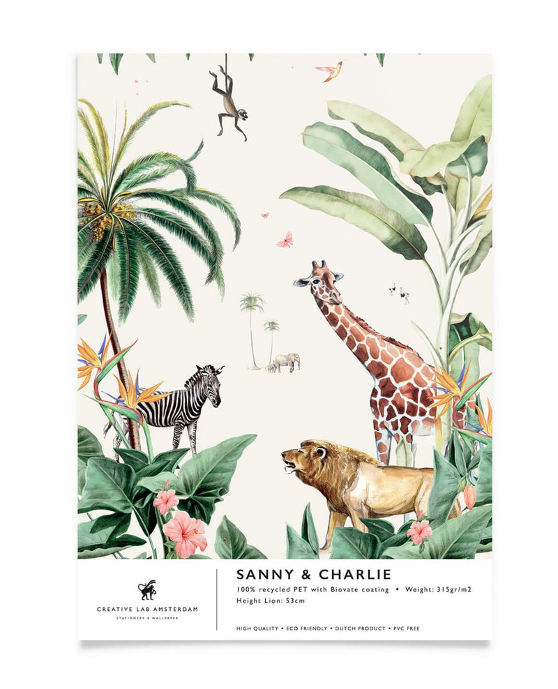 Creative Lab Amsterdam badkamer behang Sanny & Charlie bathroom Wallpaper sample