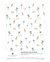 Creative Lab Amsterdam badkamer behang Savannah Palmtree bathroom wallpaper sample