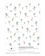 Creative Lab Amsterdam badkamer behang Savannah Palmtree bathroom wallpaper sample