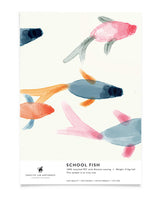 Creative Lab Amsterdam badkamer behang School Fish bathroom Wallpaper sample