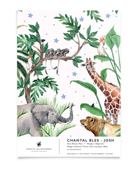 Creative Lab Amsterdam badkamer behang Chantal Bles - Josh bathroom wallpaper sample