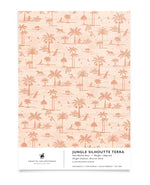 Creative Lab Amsterdam behang Jungle Silhouette Pink Wallpaper Sample