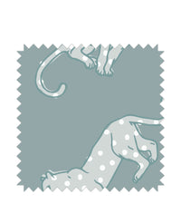Panther Dots Green Fabric