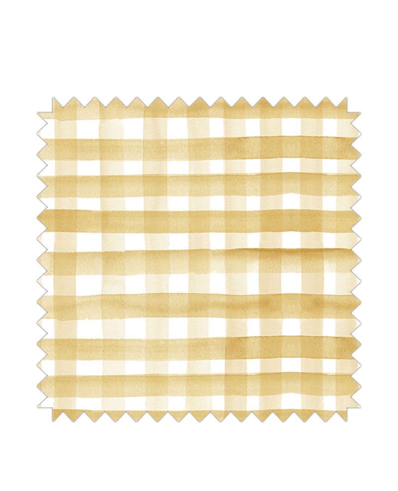 Tartan Yellow Fabric