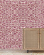 Bombay Flower Pink Behang Sample