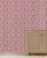 Bombay Flower Pink Wallpaper