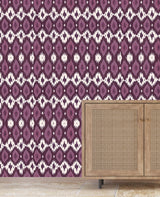 Deia Ikat Lila Tapetenbeispiel