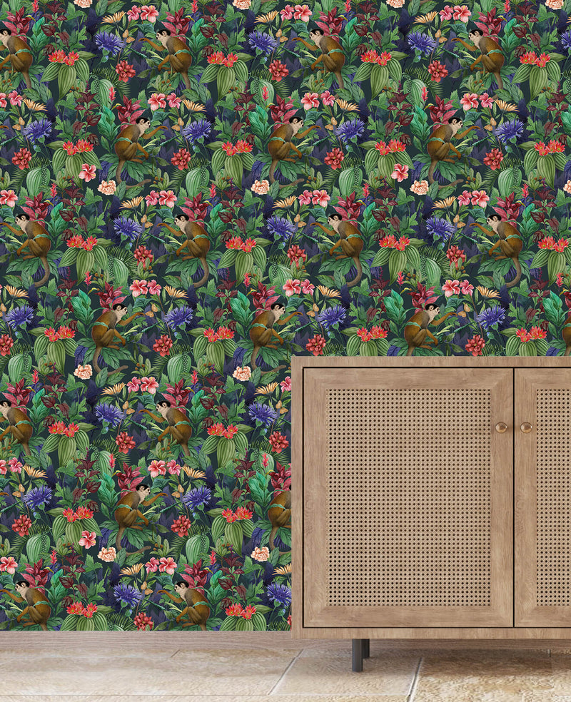 Lush Garden Green Wallpaper Sample