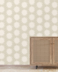 Sunny Taupe Behang Sample
