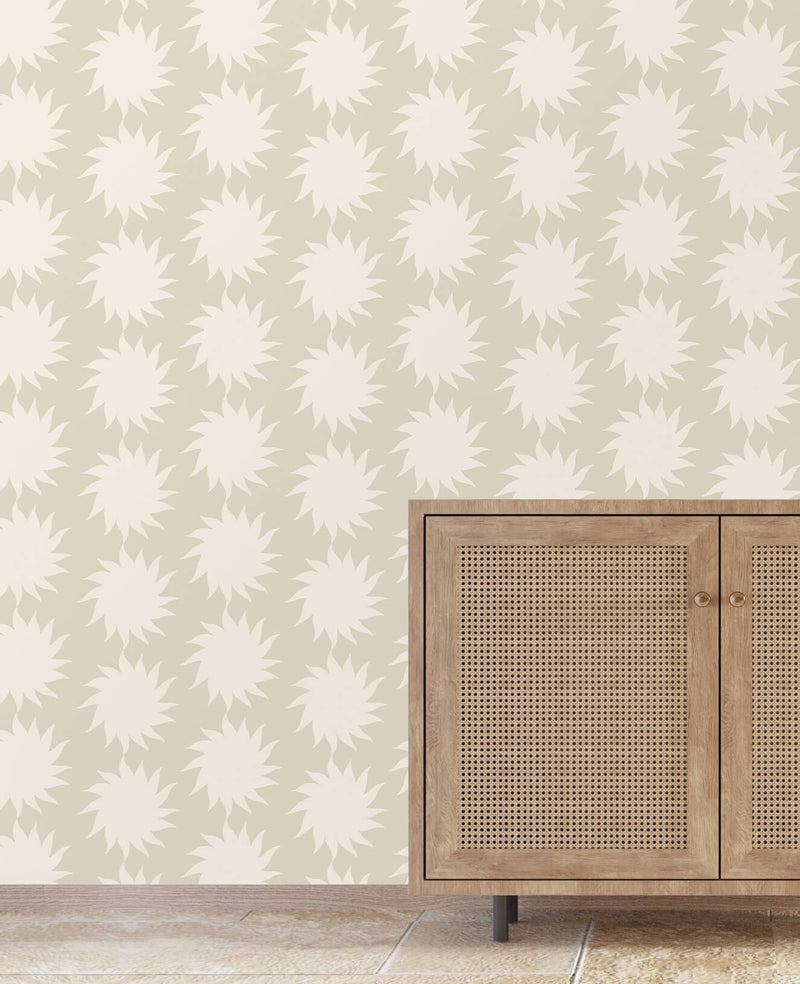 Sunny Taupe Wallpaper Sample