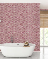 Bombay Flower Pink Wallpaper
