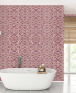 Bombay Flower Pink Wallpaper