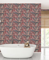 Vintage Feathers Pink Wallpaper