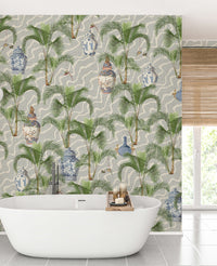 Orangery Blue Wallpaper
