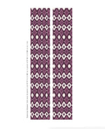 Deia Ikat Purple Wallpaper