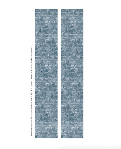 Versailles Blue Wallpaper