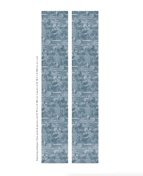 Versailles Blue Wallpaper